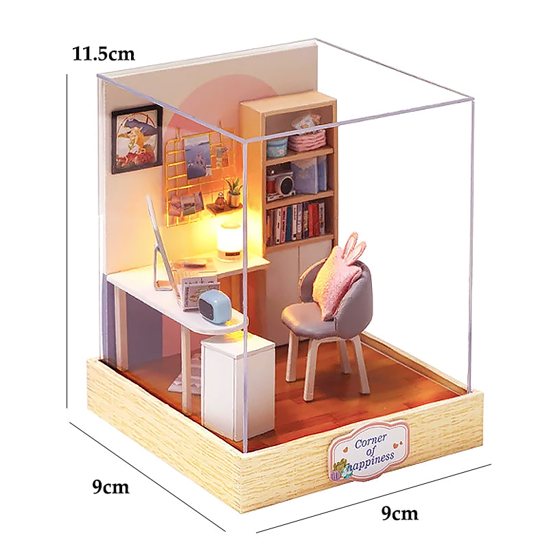 Casa Miniatura "Escritório da Felicidade" DIY (Faça Você Mesmo)