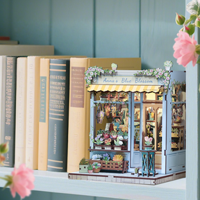 Casa Miniatura "Floricultura Azul de Anna" DIY (Faça Você Mesmo)