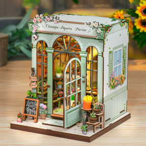 Casa Miniatura "Floricultura Champs-Élysées" DIY (Faça Você Mesmo)