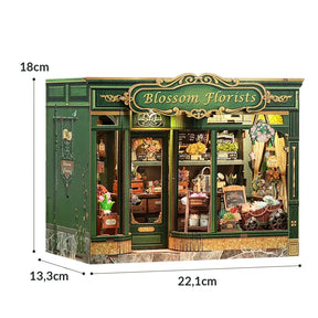 Casa Miniatura "Floricultura Mágica" DIY (Faça Você Mesmo)