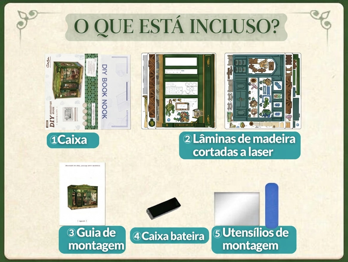 Casa Miniatura "Floricultura Mágica" DIY (Faça Você Mesmo)