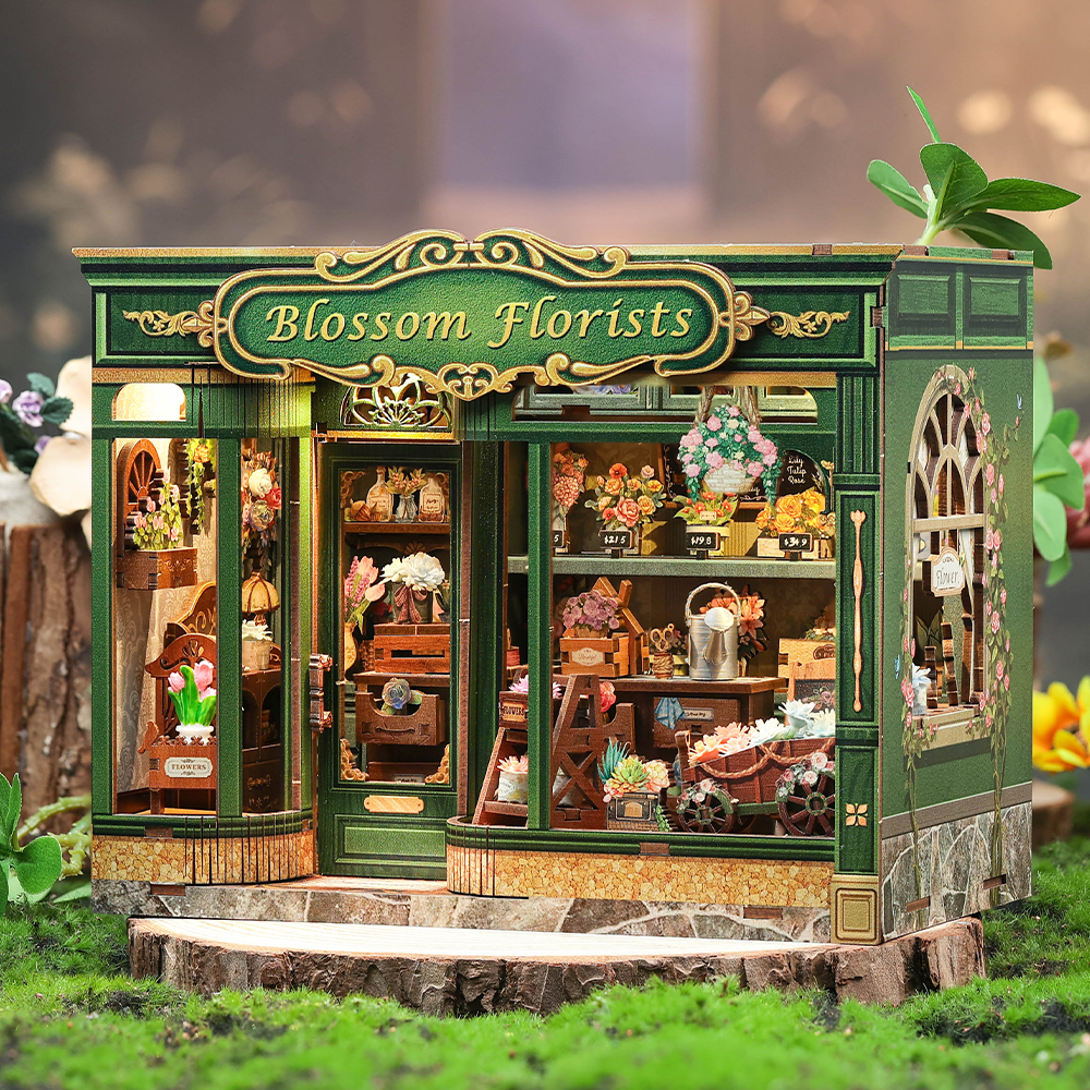 Casa Miniatura "Floricultura Mágica" DIY (Faça Você Mesmo)
