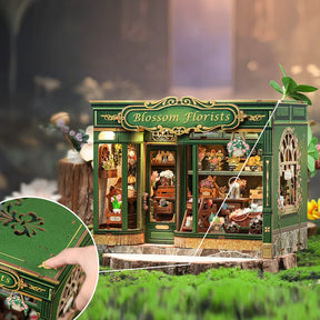 Casa Miniatura "Floricultura Mágica" DIY (Faça Você Mesmo)