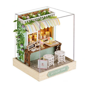 Casa Miniatura "Hora da Sobremesa" DIY (Faça Você Mesmo)