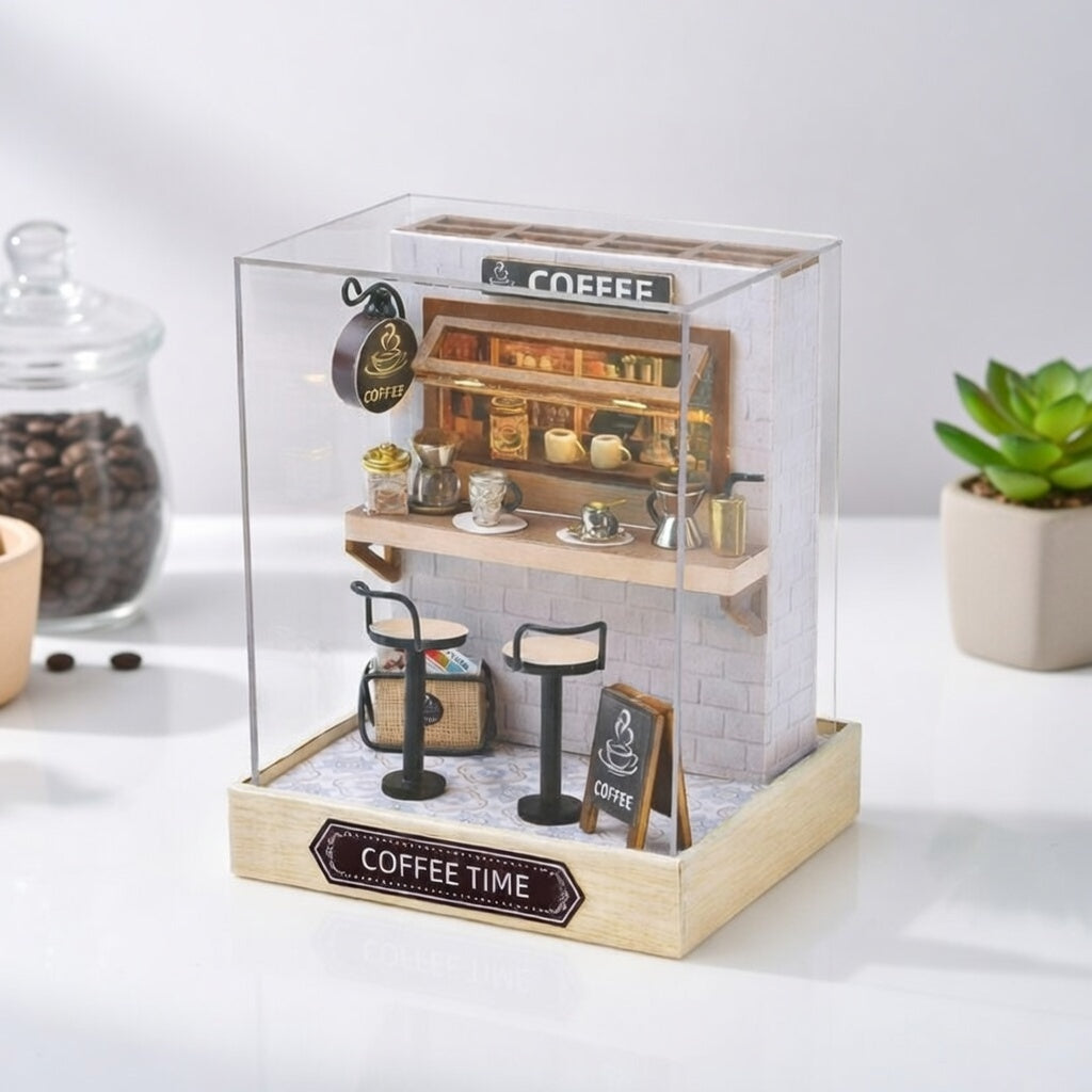 Casa Miniatura "Hora do Café" DIY (Faça Você Mesmo)