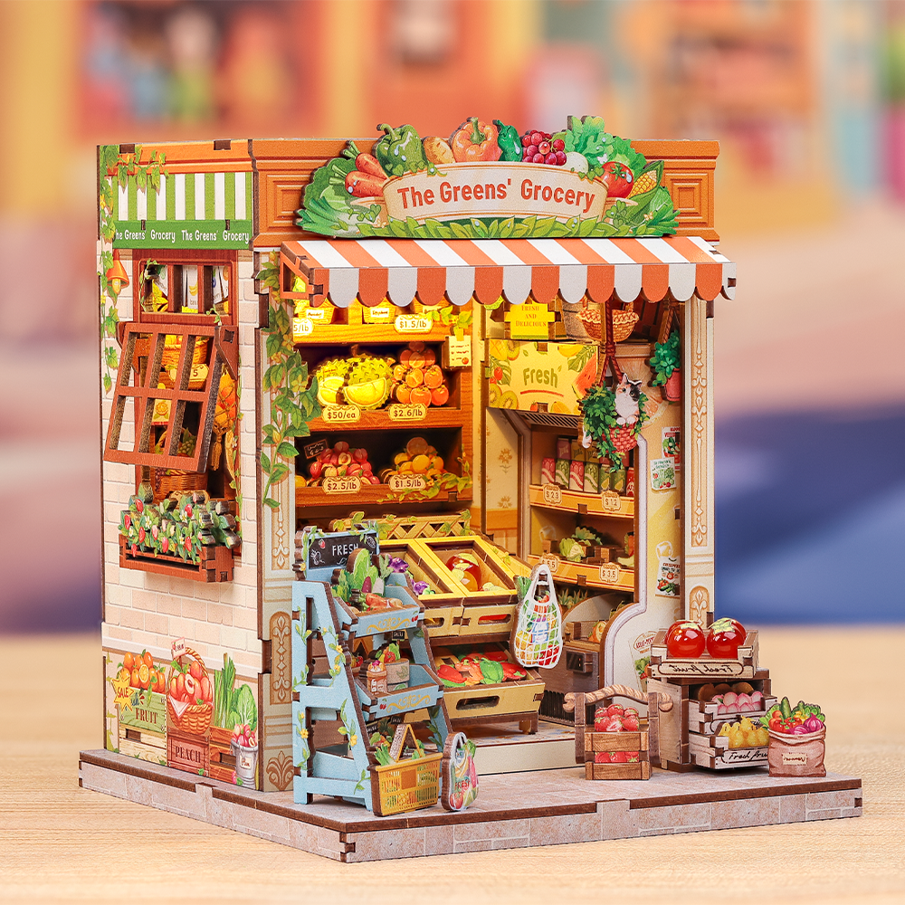 Casa Miniatura "Hortifruti da Vila" DIY (Faça Você Mesmo)
