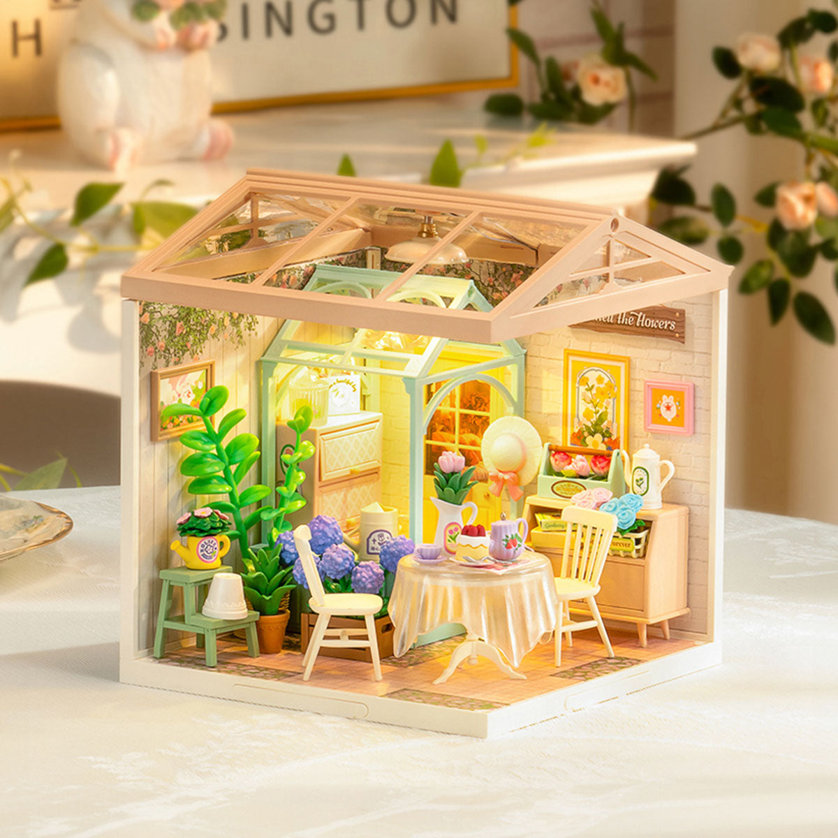 Casa Miniatura "Jardim de Dentro" DIY (Faça Você Mesmo)