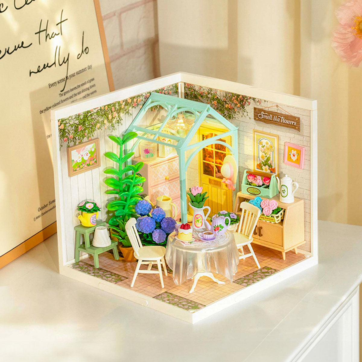 Casa Miniatura "Jardim de Dentro" DIY (Faça Você Mesmo)