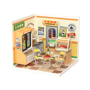 Casa Miniatura "Lanchonete Urbana" DIY (Faça Você Mesmo)