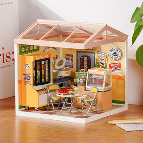 Casa Miniatura "Lanchonete Urbana" DIY (Faça Você Mesmo)