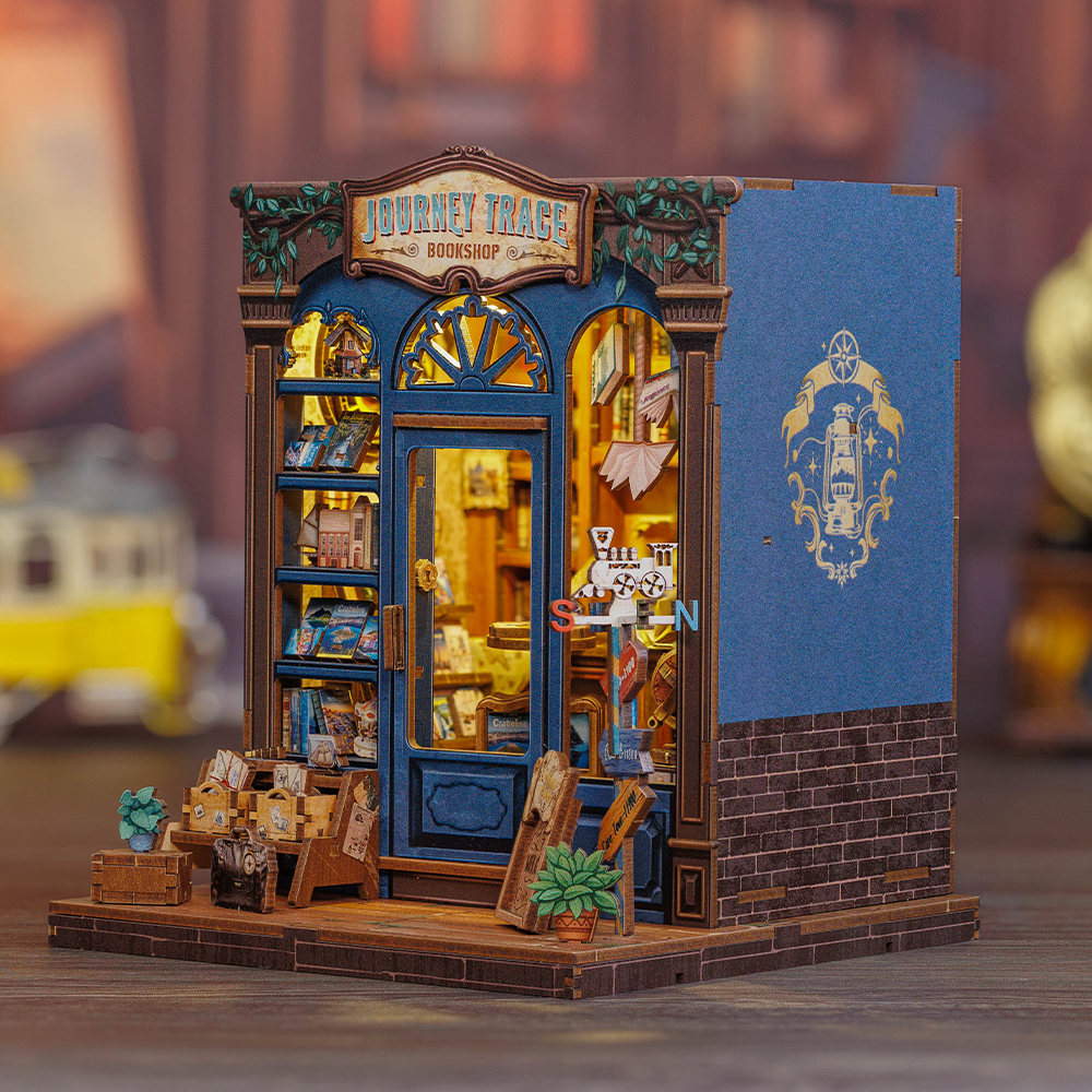 Casa Miniatura "Livraria Caminhos do Viajante" DIY (Faça Você Mesmo)