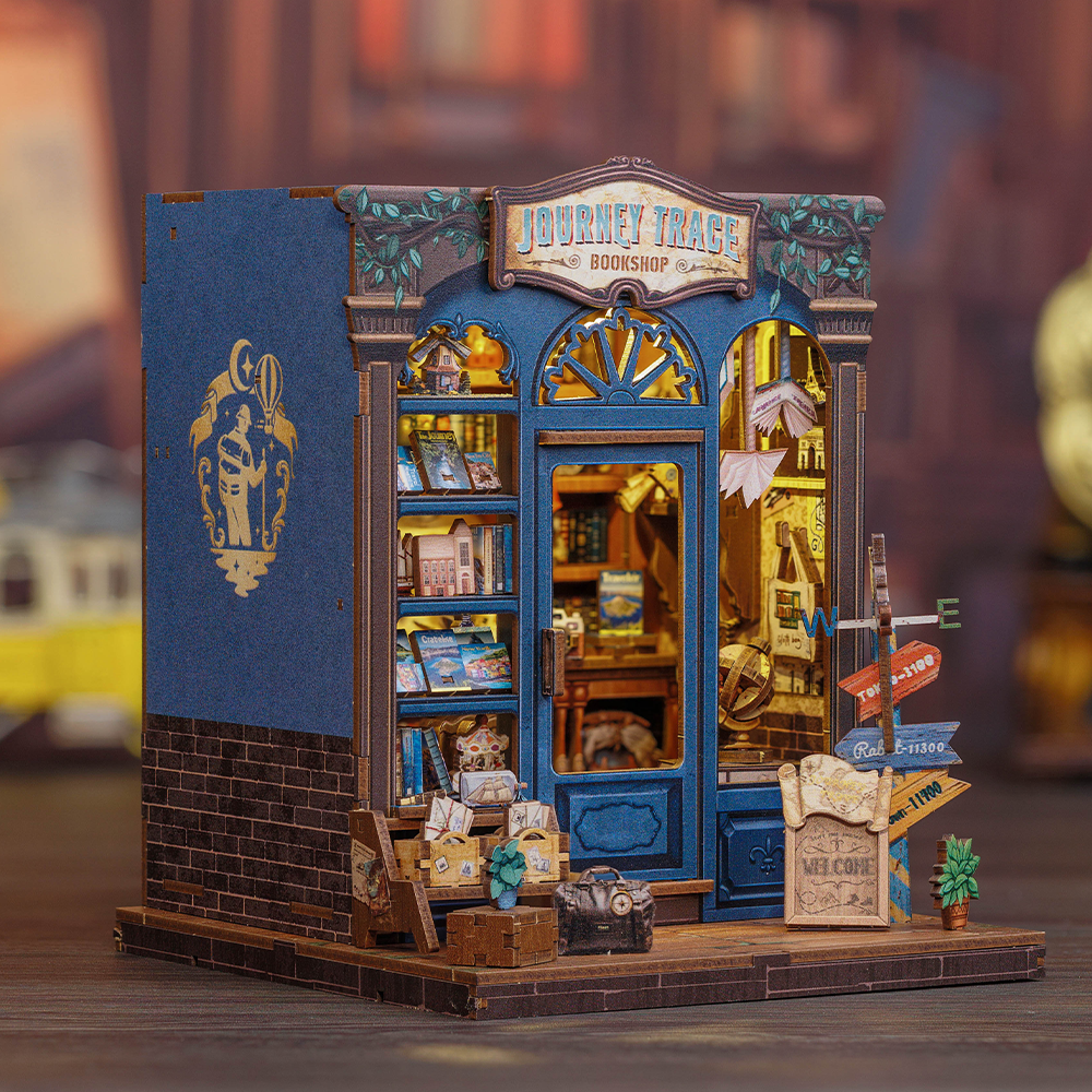 Casa Miniatura "Livraria Caminhos do Viajante" DIY (Faça Você Mesmo)
