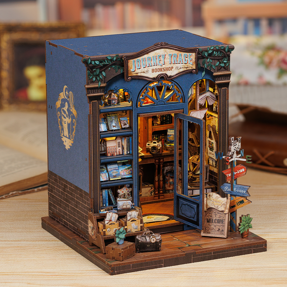 Casa Miniatura "Livraria Caminhos do Viajante" DIY (Faça Você Mesmo)