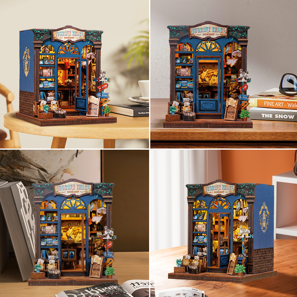 Casa Miniatura "Livraria Caminhos do Viajante" DIY (Faça Você Mesmo)
