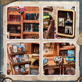 Casa Miniatura "Livraria Caminhos do Viajante" DIY (Faça Você Mesmo)