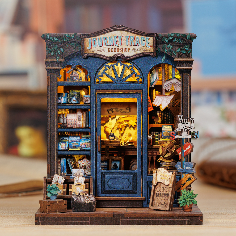Casa Miniatura "Livraria Caminhos do Viajante" DIY (Faça Você Mesmo)