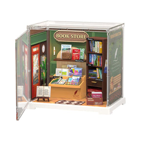 Casa Miniatura "Livraria Clássica" DIY (Faça Você Mesmo)