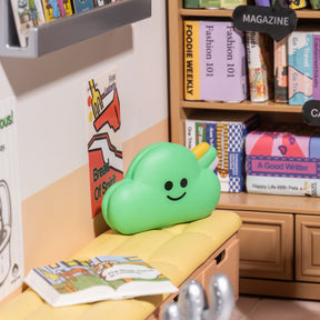 Casa Miniatura "Livraria Contemporânea" DIY (Faça Você Mesmo)