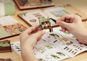 Casa Miniatura "Livraria de Plantas" DIY (Faça Você Mesmo)