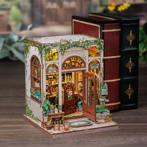 Casa Miniatura "Livraria de Plantas" DIY (Faça Você Mesmo)