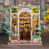 Casa Miniatura "Livraria de Plantas" DIY (Faça Você Mesmo)