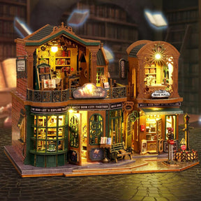 Casa Miniatura "Livraria do Entardecer" DIY (Faça Você Mesmo)
