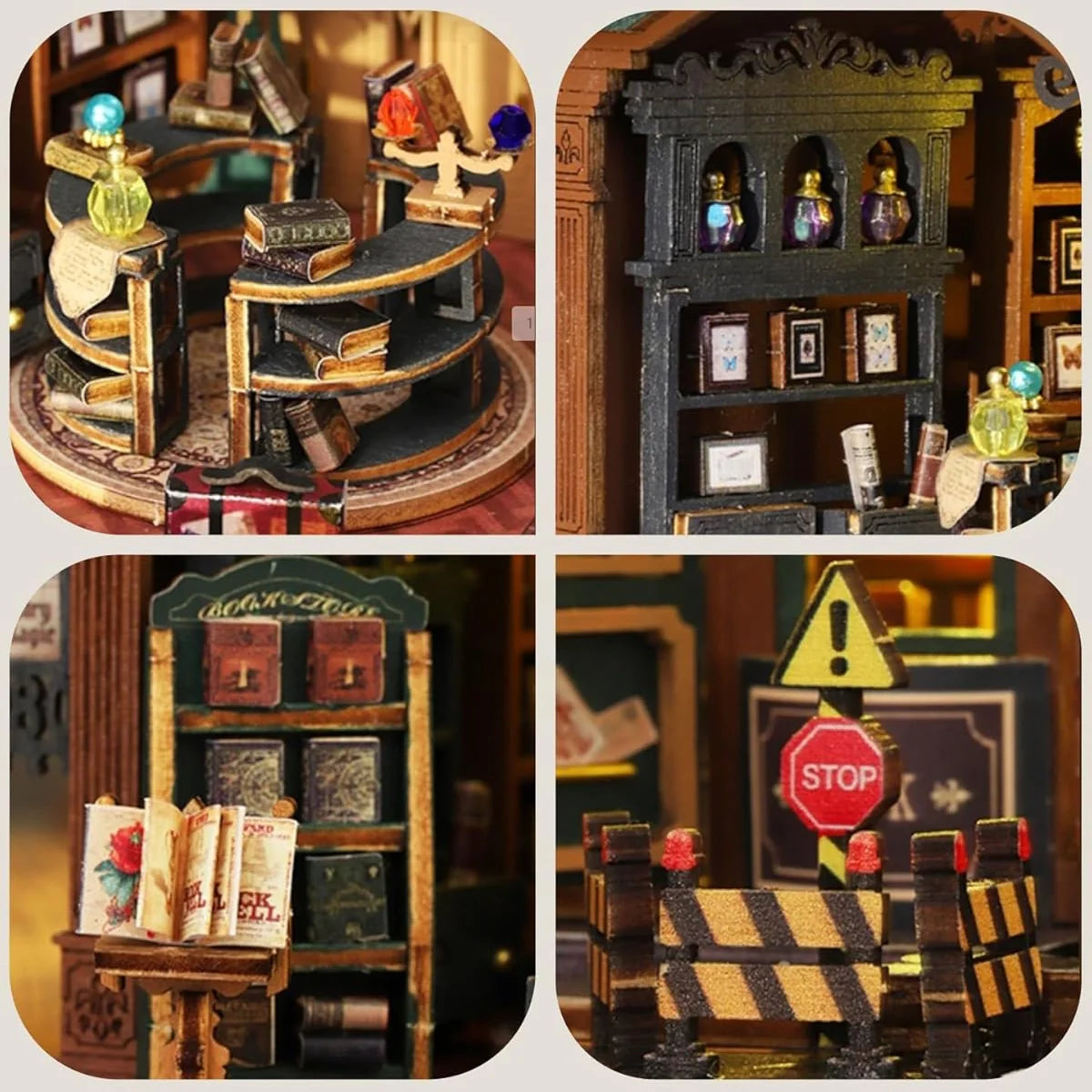 Casa Miniatura "Livraria do Entardecer" DIY (Faça Você Mesmo)