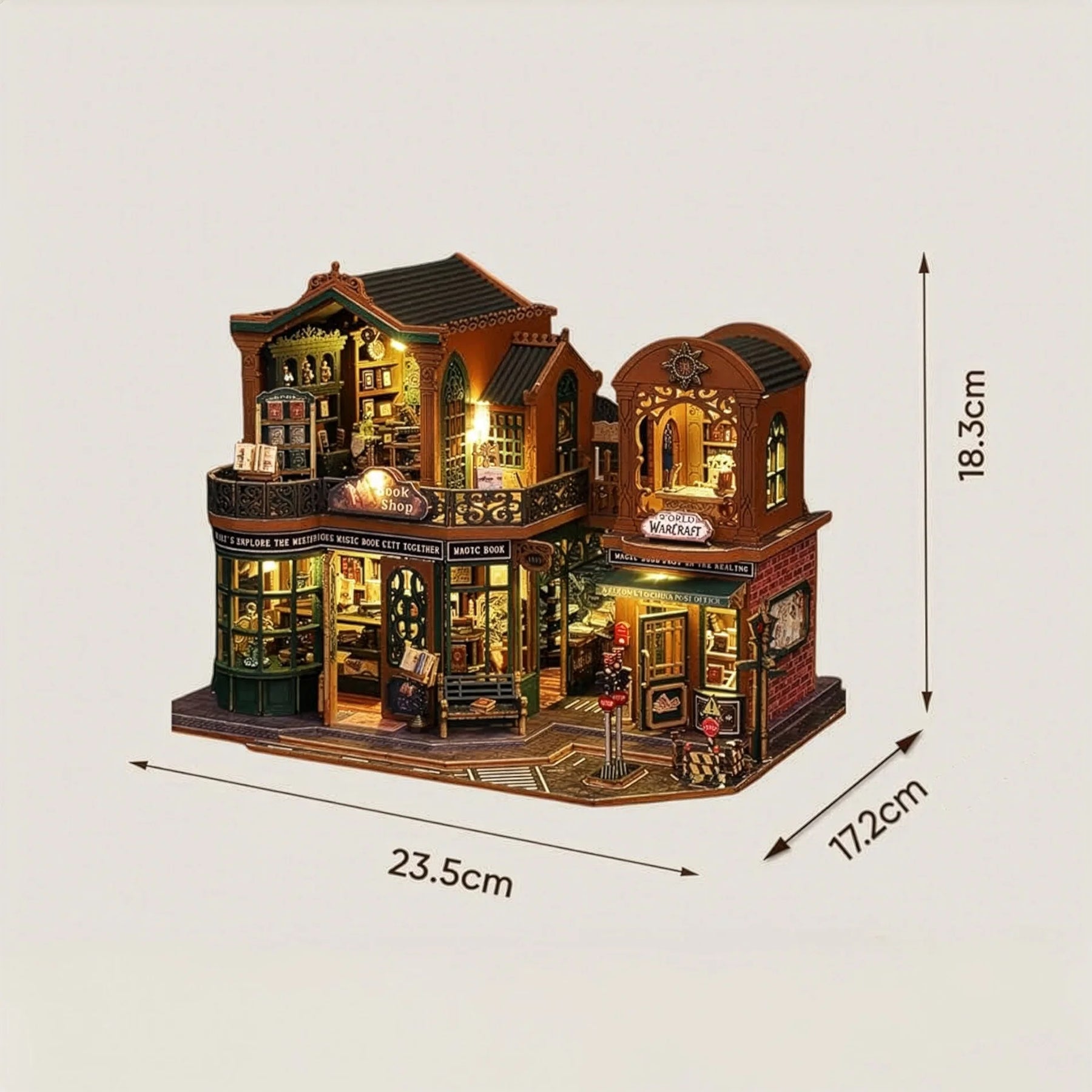 Casa Miniatura "Livraria do Entardecer" DIY (Faça Você Mesmo)