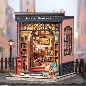 Casa Miniatura "Livraria do Livreiro Jack" DIY (Faça Você Mesmo)