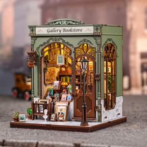 Casa Miniatura "Livraria Galeria" DIY (Faça Você Mesmo)