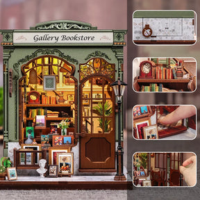 Casa Miniatura "Livraria Galeria" DIY (Faça Você Mesmo)