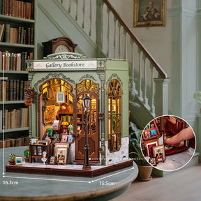 Casa Miniatura "Livraria Galeria" DIY (Faça Você Mesmo)