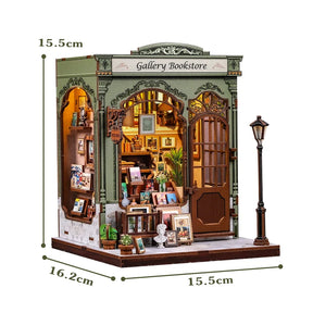 Casa Miniatura "Livraria Galeria" DIY (Faça Você Mesmo)