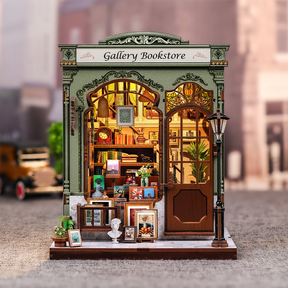 Casa Miniatura "Livraria Galeria" DIY (Faça Você Mesmo)