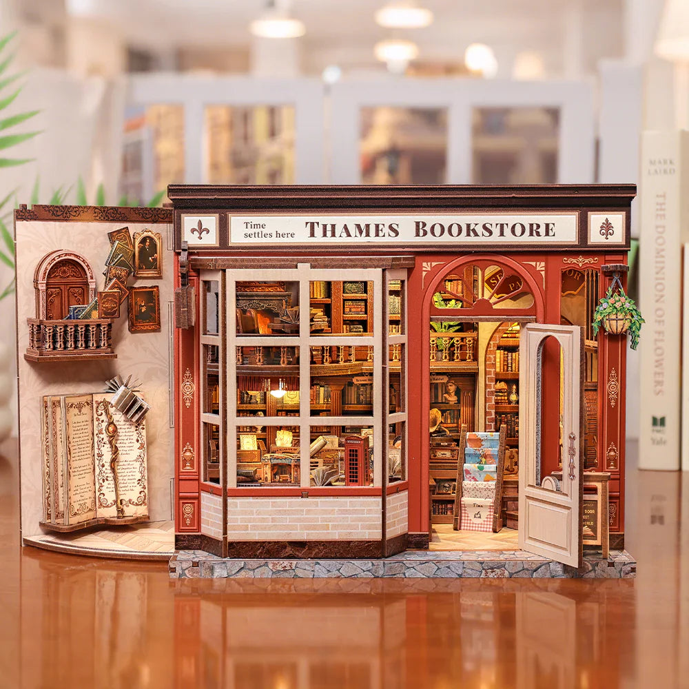 Casa Miniatura "Livraria Inglesa" DIY (Faça Você Mesmo)