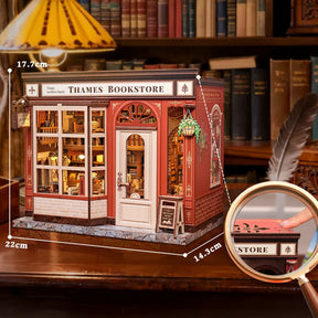 Casa Miniatura "Livraria Inglesa" DIY (Faça Você Mesmo)