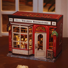 Casa Miniatura "Livraria Inglesa" DIY (Faça Você Mesmo)