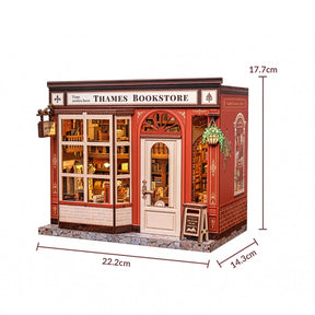 Casa Miniatura "Livraria Inglesa" DIY (Faça Você Mesmo)