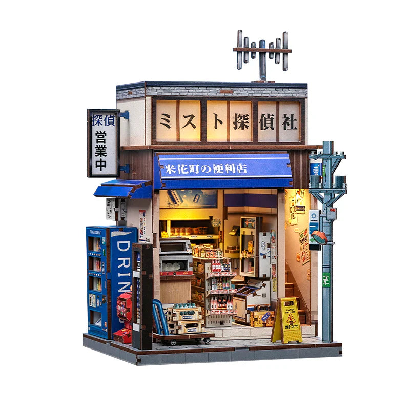 Casa Miniatura "Loja de Conveniência Japonesa do Bairro Beika" DIY (Faça Você Mesmo)
