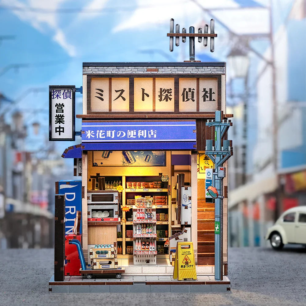 Casa Miniatura "Loja de Conveniência Japonesa do Bairro Beika" DIY (Faça Você Mesmo)