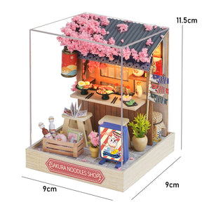 Casa Miniatura "Loja de Macarrão Sakura" DIY (Faça Você Mesmo)