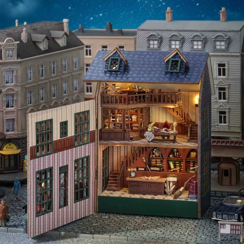 Casa Miniatura "Loja Mágica" DIY (Faça Você Mesmo)