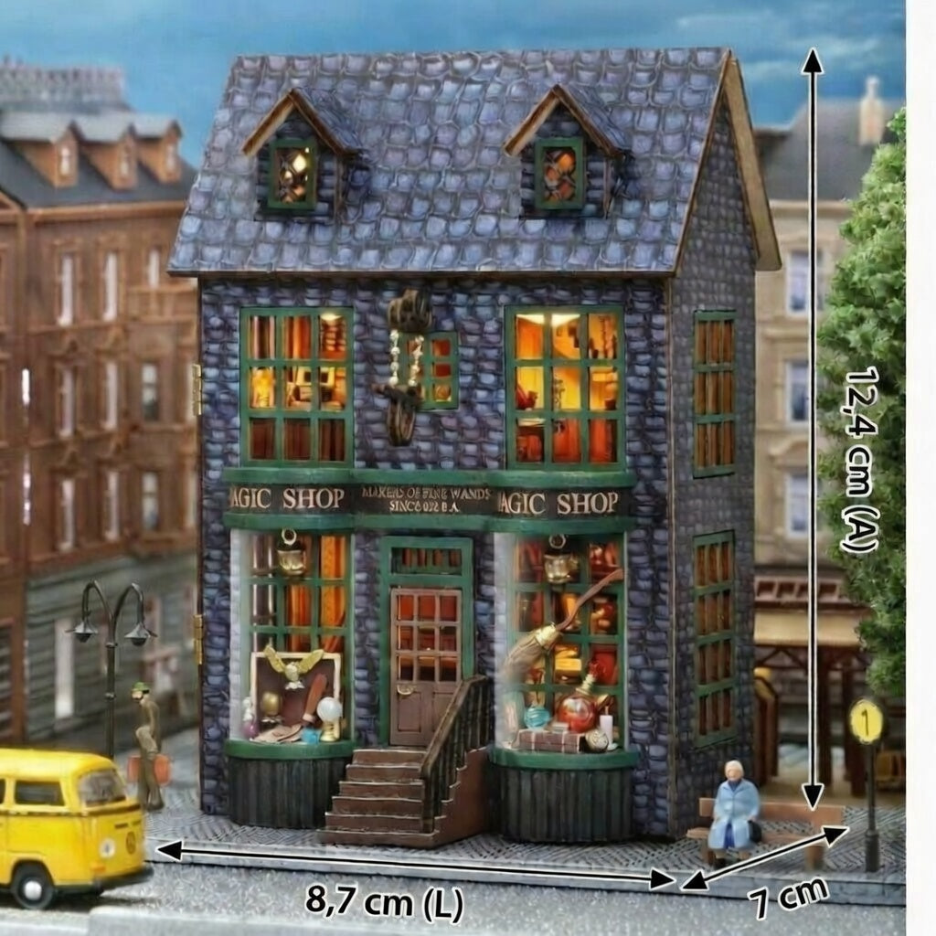 Casa Miniatura "Loja Mágica" DIY (Faça Você Mesmo)