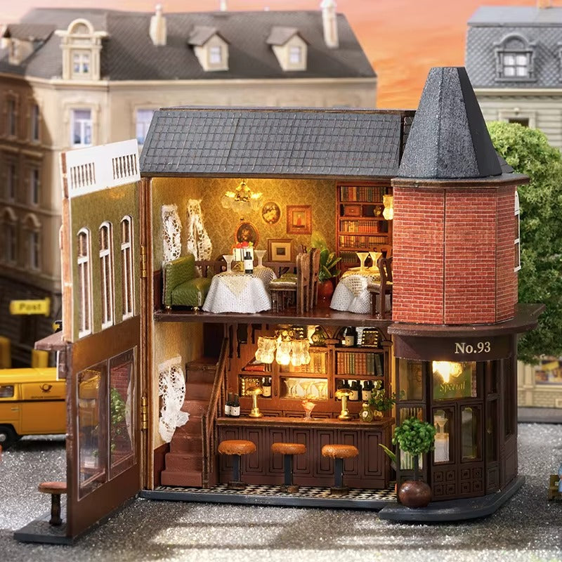 Casa Miniatura "O Restaurante do Jardim" DIY (Faça Você Mesmo)