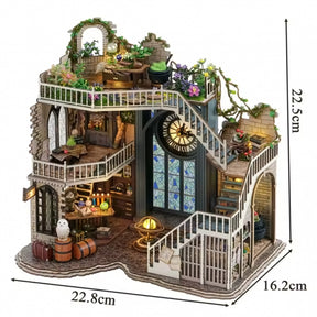 Casa Miniatura "Oficina de Feitiçaria Arcana" DIY (Faça Você Mesmo)