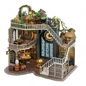 Casa Miniatura "Oficina de Feitiçaria Arcana" DIY (Faça Você Mesmo)