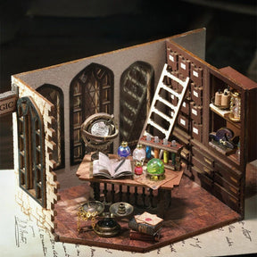 Casa Miniatura "Oficina de Feitiçaria Arcana" DIY (Faça Você Mesmo)