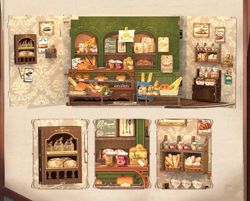 Casa Miniatura "Padaria da Senhora Hunt" DIY (Faça Você Mesmo)