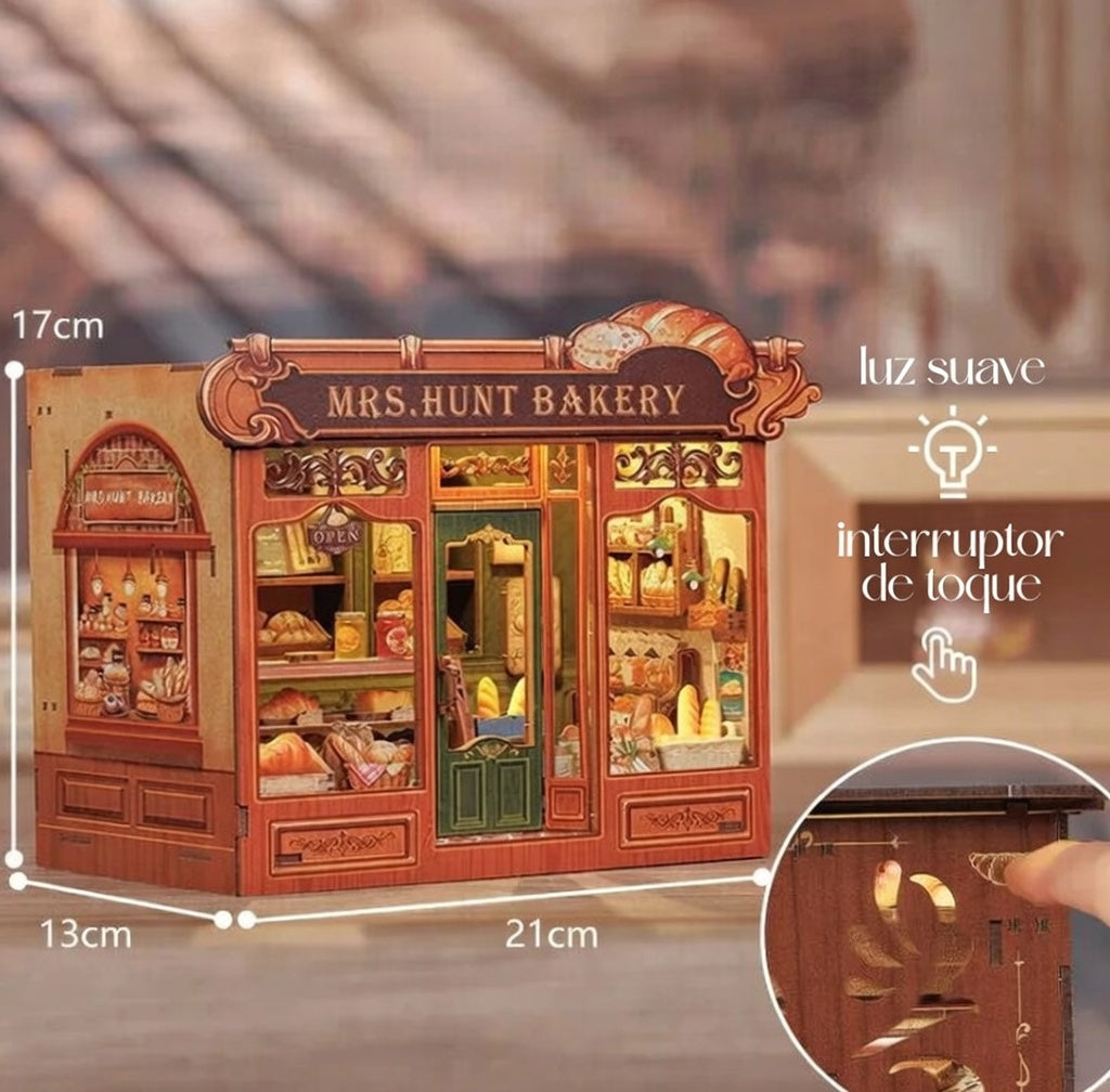 Casa Miniatura "Padaria da Senhora Hunt" DIY (Faça Você Mesmo)