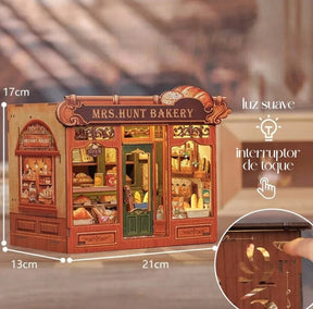 Casa Miniatura "Padaria da Senhora Hunt" DIY (Faça Você Mesmo)